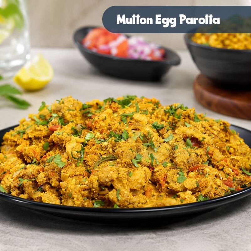 mutton egg-parotta