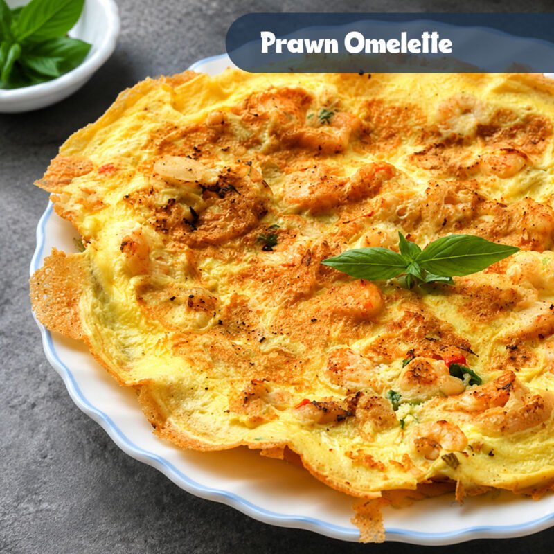 prawn-omelete